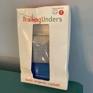 New Hanna Andersson Boys Underwear Training Unders - Gray and Blue - Size Small